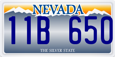 NV license plate 11B650