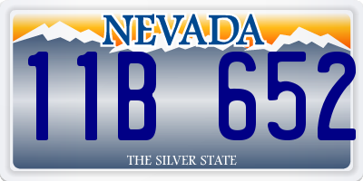 NV license plate 11B652