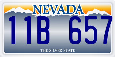 NV license plate 11B657