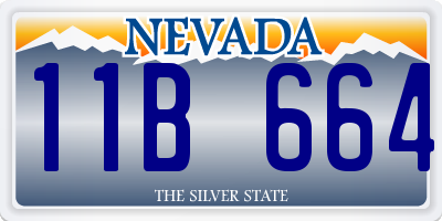 NV license plate 11B664