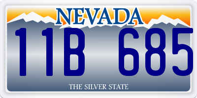 NV license plate 11B685