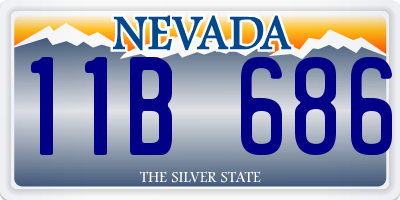 NV license plate 11B686