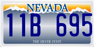 NV license plate 11B695