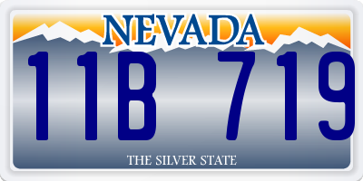 NV license plate 11B719