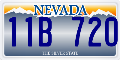 NV license plate 11B720