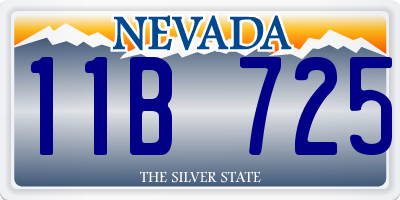 NV license plate 11B725