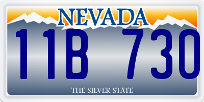 NV license plate 11B730