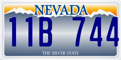 NV license plate 11B744