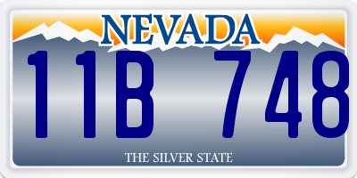 NV license plate 11B748