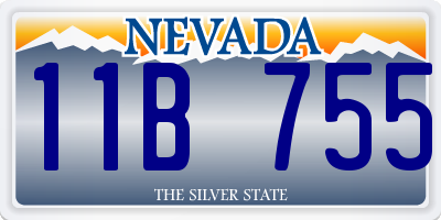 NV license plate 11B755