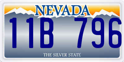 NV license plate 11B796