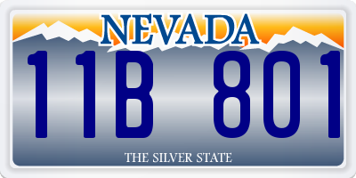 NV license plate 11B801
