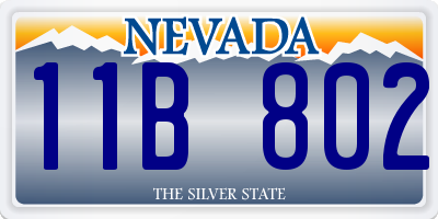 NV license plate 11B802