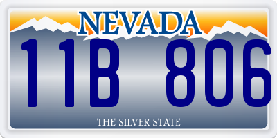 NV license plate 11B806