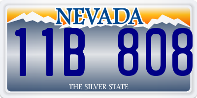 NV license plate 11B808