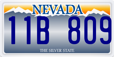 NV license plate 11B809