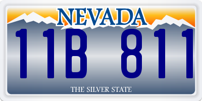 NV license plate 11B811