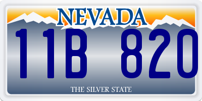 NV license plate 11B820