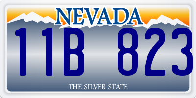 NV license plate 11B823