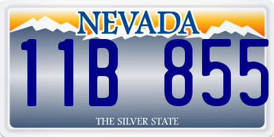 NV license plate 11B855