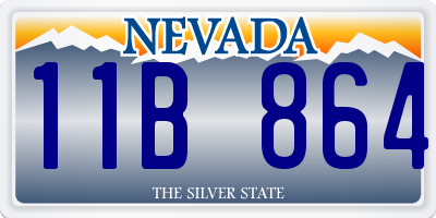 NV license plate 11B864