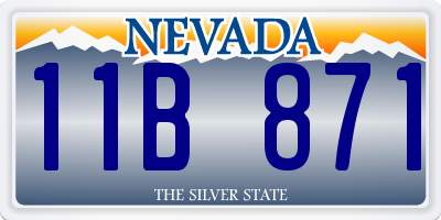 NV license plate 11B871