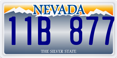 NV license plate 11B877