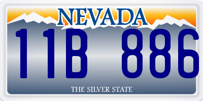 NV license plate 11B886
