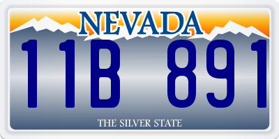 NV license plate 11B891