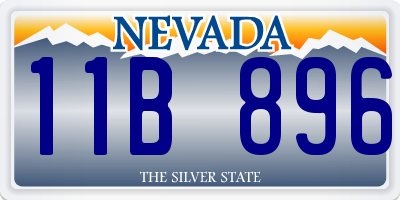 NV license plate 11B896