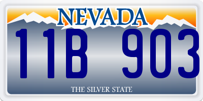 NV license plate 11B903