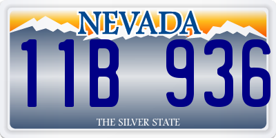 NV license plate 11B936