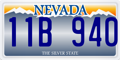 NV license plate 11B940