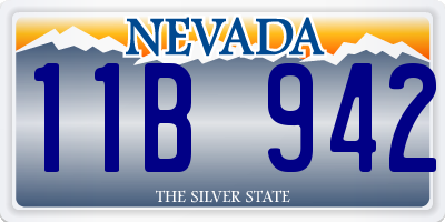 NV license plate 11B942