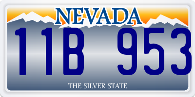 NV license plate 11B953