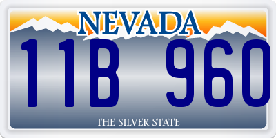 NV license plate 11B960