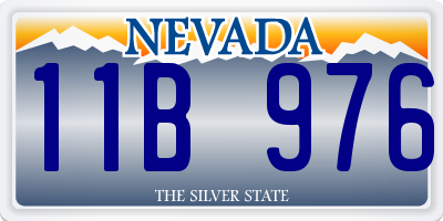 NV license plate 11B976