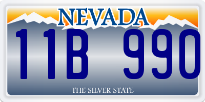NV license plate 11B990