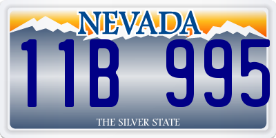 NV license plate 11B995