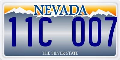 NV license plate 11C007