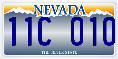 NV license plate 11C010