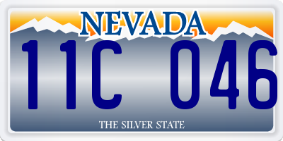 NV license plate 11C046