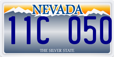 NV license plate 11C050