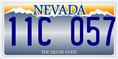 NV license plate 11C057