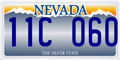 NV license plate 11C060