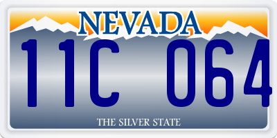 NV license plate 11C064