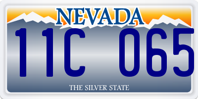 NV license plate 11C065