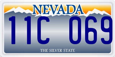 NV license plate 11C069