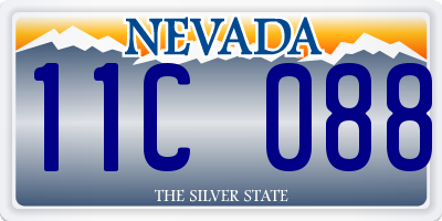 NV license plate 11C088