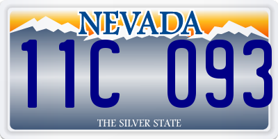 NV license plate 11C093